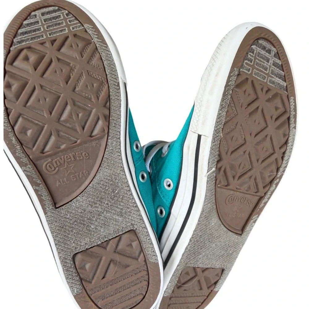Converse‎ Chuck Taylor Junior All Star Low Top Teal Confetti Kids Shoes Size 2